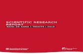 SCIENTIFIC RESEARCH REPORT · 1.4 Location 1.5 Summary of research activity 1.5.1 Research and technical staff 1.5.2 Contracts to investigators and technicians funded by different