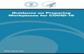 Guidance on Preparing Workplaces for COVID-19 · 2020. 3. 18. · to SARS-CoV-2. This section describes basic steps that every employer can take to reduce the risk of worker exposure