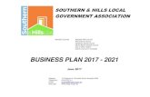 BUSINESS PLAN 2017 - 2021 · 2020. 2. 3. · Southern & Hills Local Government Association Business Plan 2017 – 2021 D:\OneDrive\Documents\Shlga\Admin\Business Plans\2017\S&HLGA