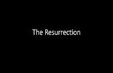The Resurrection - Horizon Central€¦ · •For example, the women fully expected to find a dead body. •The disciples didn't believe the women when they told them what they found.