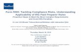 presents Form 5500: Tackling Compliance Risks, Understanding ...media.straffordpub.com/.../presentation.pdf · 18/03/2010  · Joe Sixpack who is a senior administrator for Maverick