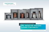 Selection and Application Guide PL and ES Series Load Centers...3-phase, 3-wire, 240 Volt AC or 3-phase, 4-wire, 120/240 or 120/208 Volts AC Main Breaker/Convertible Load Centers Copper