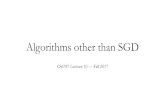 Algorithms other than SGD - Cornell University · Derivative Free Optimization (DFO) ... •Example: decide whether a coin is biased from a series of flips •Applications: LDA, recommender