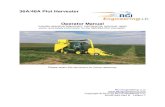 36A/48A Plot Harvester Operator Manual - RCI Engineering · 2017. 11. 20. · The 36A/48A Plot Harvester comes complete for field use. No additional setup is required. However, adjustments