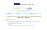 Ethics and Values Education - Bundesverband Ethik...Ethics and Values Education Existing State of the Art and User Needs Analysis Summary Report Output Identification: Summary of O1-Part