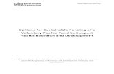 Options for Sustainable Funding of a Voluntary Pooled Fund ... · funding of a voluntary pooled fund to support research and development for Type III and Type II ... In this way,