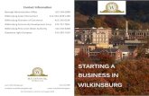 STARTING A BUSINESS IN WILKINSBURG...There are grants and small business support provided through the Wilkinsburg D for bringing a building up to code and im-proving a facade or adding