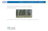 Impacts of ozone on the carbon sequestration in Swedish ... · NUMBER C 60 DECEMBER 2014 REPORT Impacts of ozone on the carbon . sequestration in Swedish forests . A modelling study