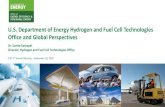 U.S. Department of Energy Hydrogen and Fuel Cell ...€¦ · Hydrogen and Fuel Cell Technology Growth Worldwide MW Transport shows largest growth: includes buses, ... Assumes high