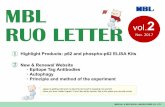 MBL Life Science -ASIA- - vol...1 MEDICAL ＆ BIOLOGICAL LABORATORIES CO., LTD. ① Highlight Product: p62 and phospho-p62 ELISA Kits 3 ELISA kits were launched on May, 2017 ! CycLex