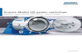 Krauss-Maffei HZ peeler centrifuge Batch-operated ...€¦ · centrifuge. Advantages Higher centrifuge throughput due to the potential of utilizing longer baskets. Suitable for applications