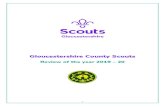 Gloucestershire County Scouts · Gloucestershire Scouts annual review 2020 3 Visiting Deer Park Kemble Beavers and having lots of fun and then getting to present adults and youth