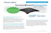 ScreenBeam TMEnterprisecontent.etilize.com/Manufacturer-Brochure/1032241306.pdf · • Screensaver • HDMI power off Warranty • 1 year limited Compatibility • Intel Pro WiDi