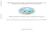 Ministry of Economy and Industry of Republic of Uzbekistan ... · Republic of Uzbekistan "Prosperous Villages" Project Environmental and Social Management Framework (ESMF) ... 125