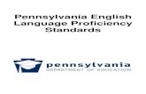 Pennsylvania English Language Proficiency Standards€¦ · Classroom Assessment, developed by the WIDA consortium of states, and released in 2004. Though the framework was adopted,