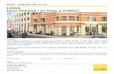 LEEDS EAST PARADE / ST PAUL’S STREET€¦ · 4/16/2019  · Leeds LS1 2HL Location The proposed property is located at the busy junction of East Parade and St Paul’s Street being