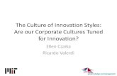 The Culture of Innovation Styles: Are our Corporate ... · Stages in Innovation Process Forces Favoring Innovation Forces Realizing Innovation Innovation Output feedback feedback