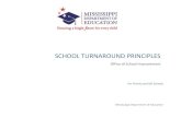 School TurnAround Principles Improvement/fin… · Mississippi Department of Education 2015 1 Turnaround Principles Turnaround Principle 1 TAP1: Providing Strong Leadership Turnaround
