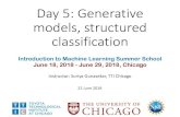 Day 5: Generative models, structured classificationsuriya/website-intromlss2018/course... · Generative vs discriminative models •Recall optimal unrestricted predictor for following