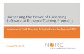 Harnessing the Power of E-learning Software to Enhance Training … · 2015. 5. 29. · Harnessing the Power of E-learning Software to Enhance ... Web-based or online learning: instruction
