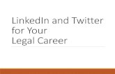 LinkedIn and Twitter for Your Legal Career · Top LinkedIn Mistakes 1. Not being active 2. Sharing the wrong kind of info 3. Spamming discussion groups 4. Inviting strangers to connect