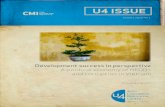 U4 ISSUE - gov.uk · project, U4 is considering the importance to REDD+ of land tenure, the integrity of benefit-sharing mechanisms, the role of the private sector, and the strength