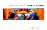 STUDENT AFFAIRS ANNUAL REPORT - Virginia Tech€¦ · crucial component in making the Virginia Tech journey one that prepares students for sustained well-being and meaningful, fulfilling