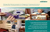New Using the Environment to Support Communication and Foster … · 2015. 10. 5. · people with dementia during communication and activities of daily living. Rather . than relying