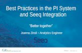Best Practices in the PI System and Seeq Integration · 2019. 4. 15. · #PIWorld ©2019 OSIsoft, LLC 2 Seeq Overview Application Subject Matter Experts (SME) Teams and colleagues