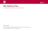 HSE Delivery Plan€¦ · Transforming our approach Reform how and where HSE works to realise the best achievable impact on the health and safety system, to deliver our functions