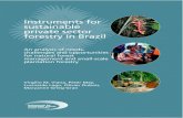 Instruments for sustainable private sector forestry in Brazilpubs.iied.org/pdfs/9131IIED.pdf · 2015. 7. 24. · Instruments for sustainable private sector forestry in Brazil High