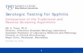 Serologic Testing for Syphilis - Arlington Scientific · ©2012 MFMER | slide-1 Serologic Testing for Syphilis . Comparison of the Traditional and Reverse Screening Algorithms . Elli