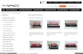 Categories Mac Lipstick Wholesalee-z-safe.com/pdf/maccosmeticswholesaleoutlet_mac... · New Mac Cosmetics 2016 Mac Cosmetics Eyeshadow 14-39 Color Eyeshadow 2-5 Color Eyeshadow 40-180