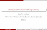 Introduction to Multicore Programming · Multi-core Architecture Plan 1 Multi-core Architecture Multi-core processor CPU Coherence 2 Concurrency Platforms An overview of Cilk++ Race