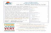 New City of Menasha Parks & Recreation Brochure.pdf · 2017. 8. 15. · Please send a brief cover letter with your application. Through a grant from the National Park and Recreation