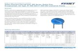 Safety Standard Recognized, 900 Series, Radial Disc ...Safet Standard Recognized, 900 Series, Radial isc, Encapsulated, A Type, X1 400 VAC/Y1 400 VAC (Industrial Grade) Table 1 –