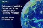 Performance of Met Office Weather and Climate Codes on ... · Swan - Intel Xeon (Broadwell), 2 22-core @ 2.2GHz Skylake Swan - Intel Xeon (Skylake), 2 28-code @ 2.1GHz KNL XCK –Intel