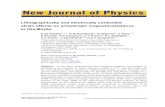 New Jou rnal of Ph ys ics - University of Cambridge · The open access journal for physics New Jou rnal of Ph ys ics Lithographically and electrically controlled strain effects on