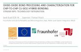 OXIDE-OXIDE BOND PROCESSING AND CHARACTERIZATION FOR … · 2019. 10. 1. · Fraunhofer Institute for Reliability and Microintegration, Dept. Wafer Level System Integration (WLSI)