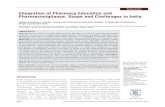 Integration of Pharmacy Education and Pharmacovigilance: Scope and Challenges in India · 2019. 8. 3. · Centre (NCC) for Pharmacovigilance Programme of India (PvPI), located at