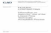 GAO-19-691, Federal Contracting: Information on Agencies' Use of the Lowest Price ... · 2019. 10. 25. · Defense Contracting: DOD’s Use of Lowest Price Technically Acceptable