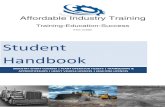 Student Handbook - Affordable Truck School · certificate iii in landscape construction- ahc30916 certificate iii in concreting-cpc30313 certificate iii in surface extraction operations-rii30115