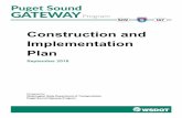 Construction and Implementation Plan...2018/11/28  · Construction and Implementation Plan, September 2018 Schedule and Phasing The Legislature provided Connecting Washington Account