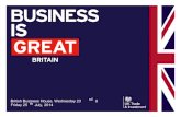 British Business House, Wednesday 23rd ᾶ Friday 25th July ...chinwag.com/files/commonwealth-games-bbh.pdf · Best of British Showcase A showcase of displays telling stories from