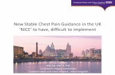 New Stable Chest Pain Guidance in the UK ‘NICE’ to have ...€¦ · ESC 2013 . Stable Coronary Artery Disease Post Test Probability • Identification of SCAD patients at high