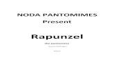 Rapunzel, the pantomime (Reduced) - NODA the... · SNIVEL A rather weak, grubby man, who works as a locksmith Two futuristic figures who work for Gothel. Plain wears an outfit which