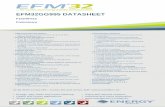 EFM32GG995 DATASHEET - F1024/F512 - Farnell element14 · • Flexible Energy Management System • 20 nA @ 3 V Shutoff Mode • 0.4µA @ 3 V Shutoff Mode with RTC •0.9 µA @ 3 V