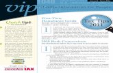 First-Time Quick tip Tax Tips 2011 I · 2018. 11. 28. · custodial parent may use either Form 8332, Release/Revocation of Release of Claim to Exemption for Child by Custodial Parent,