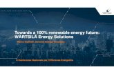Towards a 100% renewable energy future: WÄRTSILÄ Energy … · Marco Golinelli, Director Energy Solutions X Conferenza Nazionale per l’Efficienza Energetica CLEAN ENVIRONMENT