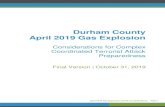 New Durham County April 2019 Gas Explosiondig.abclocal.go.com/wtvd/docs/Durham_Gas_Explosion_CCTA_.pdf · 2019. 11. 20. · • Durham Fire Department deployed to 115 North Duke Street